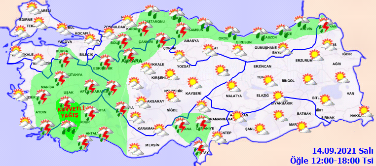 Meteoroloji uyardı: Kuvvetli yağış bekleniyor